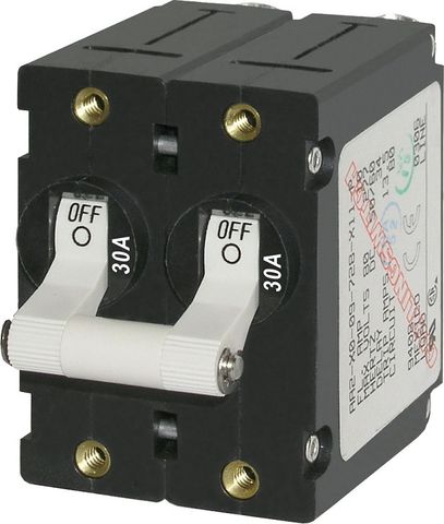 Blue Sea Circuit Breaker A Series Toggle - Double Pole