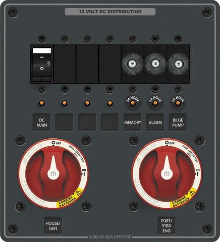 Blue Sea M Series Battery Panel