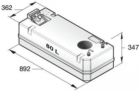 Vetus Diesel Fuel Tanks with Connectors