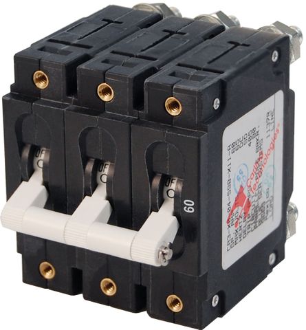 Blue Sea Circuit Breaker C Series Toggle - 3 Pole