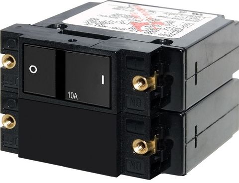 Blue Sea Circuit Breaker A Series Flat Rocker - Double Pole