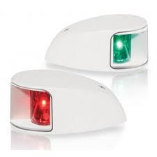 Hella Marine 2NM NaviLED Deck Mount Pair - Port and Starboard