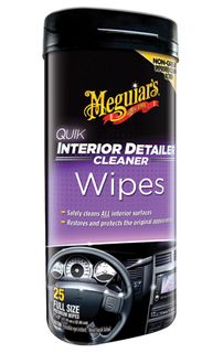 Quik Interior Detailer Cleaner Wipes - 25 Pack