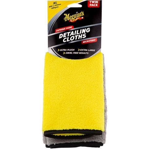 Supreme Shine Detailing Cloth - Twin Pack, 40 x 60cm