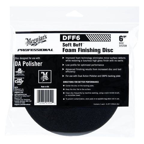 Soft Buff DA Foam Finishing Disc 6.25"/159mm