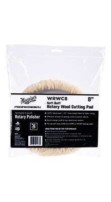 Soft Buff Rotary Wool Pad, 8"