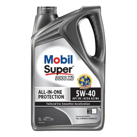 Mobil Super 3000 X2 5W-40, 5 Litre