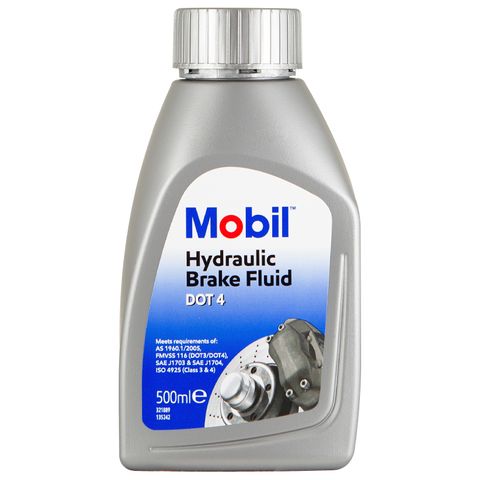 Mobil Hydraulic Brake Fluid, 500ml