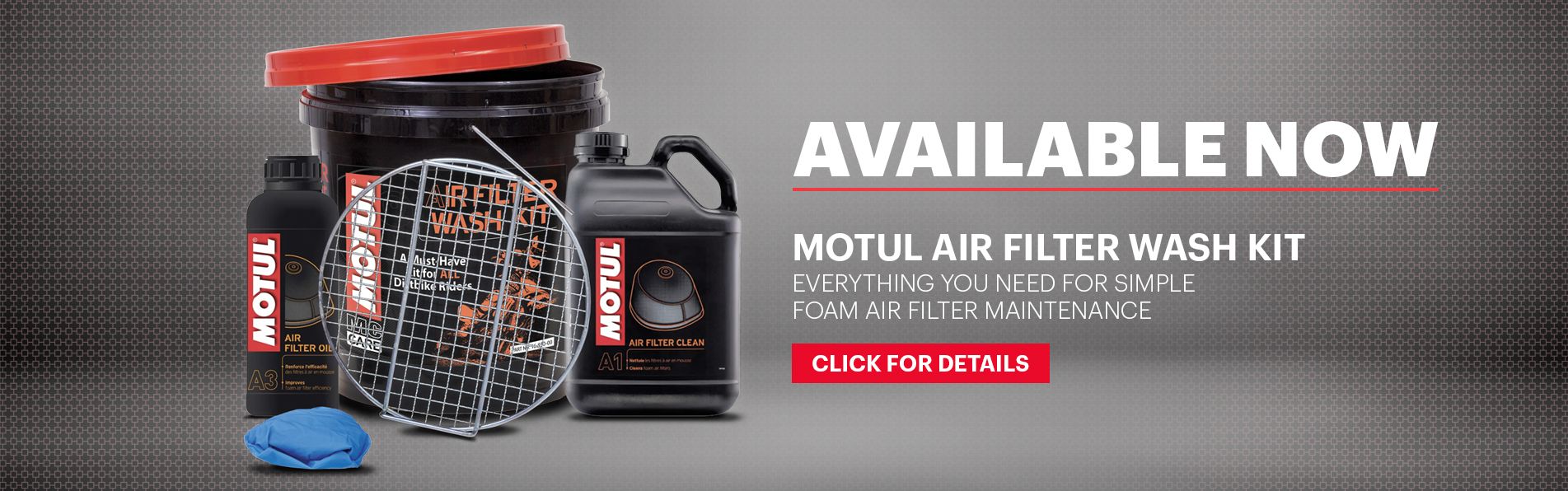 New Air Filter Wash Kits are Vailable Now