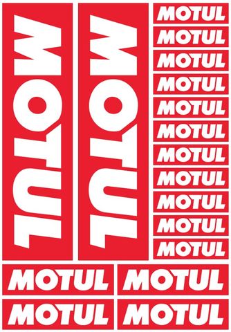 MOTUL A4  STICKER SHEET