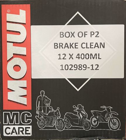 BOX OF P2 BRAKE CLEAN 400ml