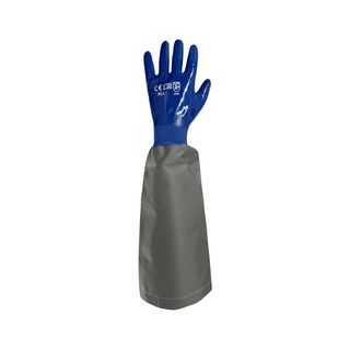 LONG BLUE NITRILE GLOVE L