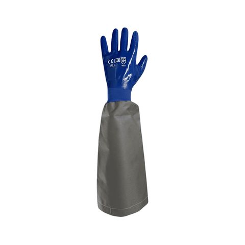 LONG BLUE NITRILE GLOVE L