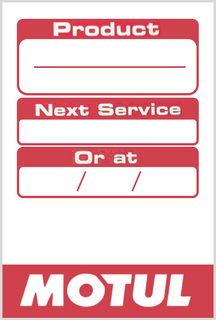 MOTUL SERVICE DUE DECAL