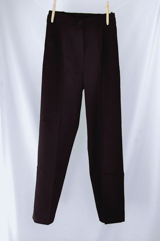 Black Female 2 Pleat Trousers