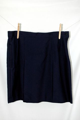 Navy Serge Skirt -Short Length