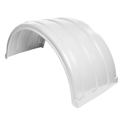 Plastic Standard Mud Guard 17.5 Duals - White - PL0925-05