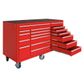MTW 18 Drawer Tool Cabinet - Red