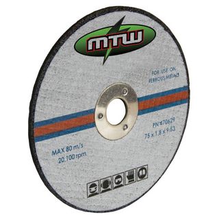 MTW Metal Cutting Disc 75mm x 1.8mm x 10mm