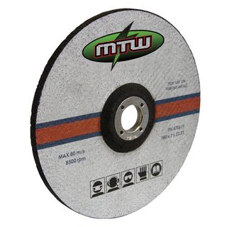 MTW Metal Grinding Disc 180mm x 7mm x 22mm