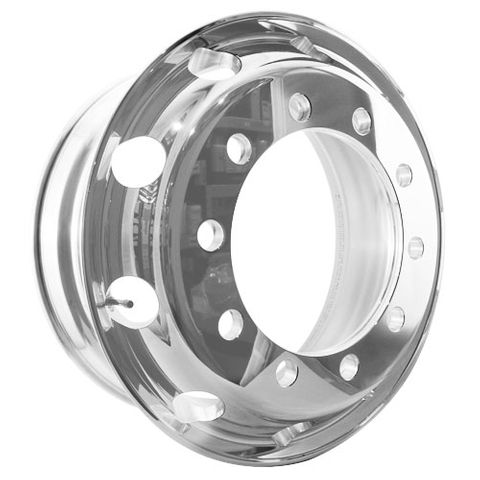 Weight Cheetah 22.5x8.25, 10 Stud, 32mm Hole, 335mm PCD, Polished Alloy Wheel