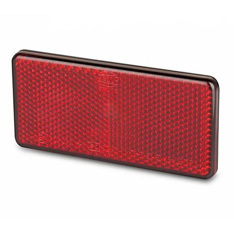 Hella Retro Reflector - 94 x 44mm - Red - Adhesive mount