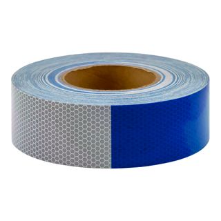 Reflective Tape - Blue & Silver - 45m ROLL