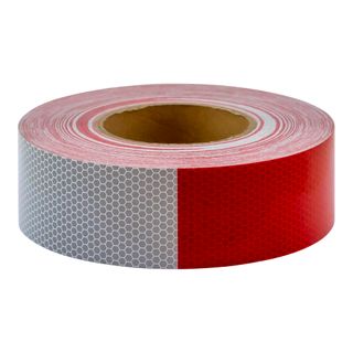 Reflective Tape - Red & Silver - 45m ROLL