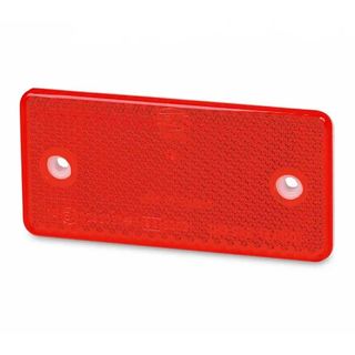 Hella Retro Reflector - 94 x 44mm - Red - Two bolt holes