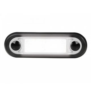 Hella LED Narrow Rim Rectangular Courtesy Lamp - Multivolt