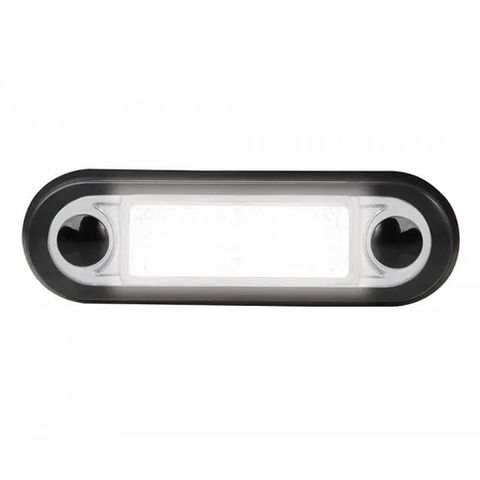 Hella LED Narrow Rim Rectangular Courtesy Lamp - Multivolt