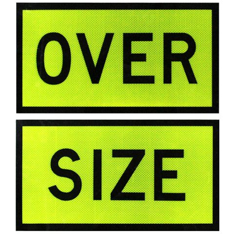 Oversize Signs 550 x 300 (Pair) - Alloy