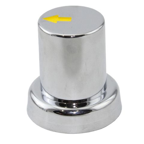 32mm Chrome Nut Cover Plastic Flare Top Hat With Indicator