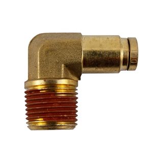 DMPL 1/4" - 3/8" NPT Male Connector 90 Elbow