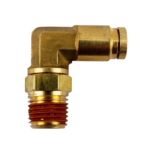 DMPLS 1/4" - 1/4" NPT Male Connector Swivel 90 Elbow