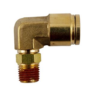 DMPLS 1/2" - 1/4" NPT Male Connector Swivel 90 Elbow