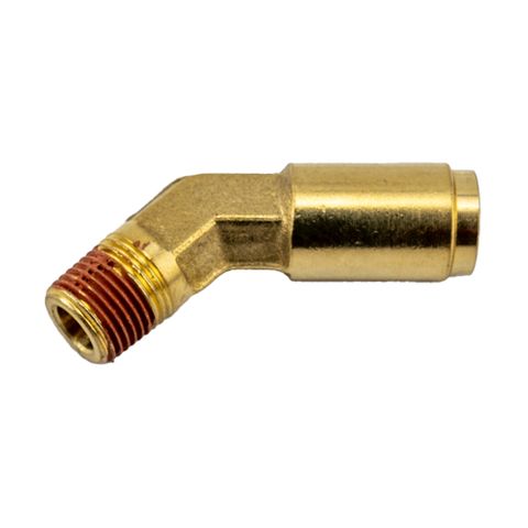 DMPL 1/4" - 1/8" NPT Male Connector 45 Elbow