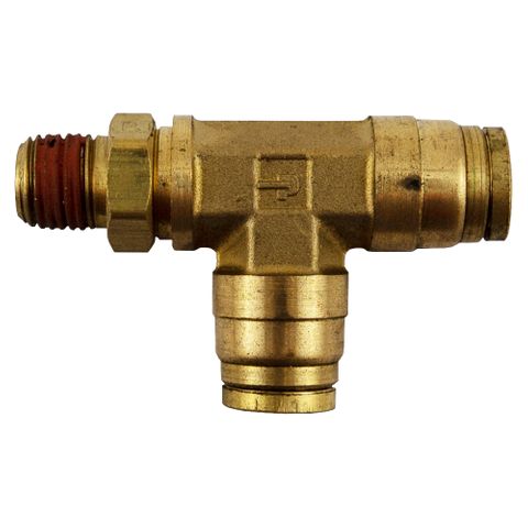 DMPDS 3/8" - 1/4" NPT Male Run Swivel Tee