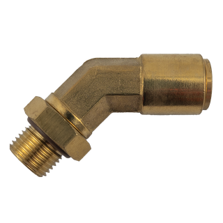 DMPLS 12mm - M16 Male Connector Swivel 45 Elbow