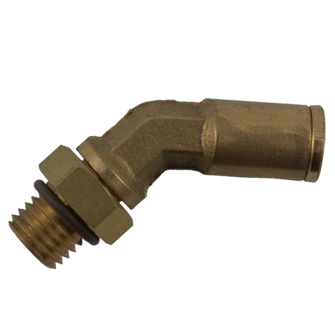 DMPLS 8mm - M12 Male Connector Swivel 45 Elbow