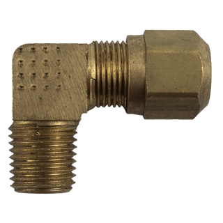 DQPL 3/8" - 1/4" NPT Male Compression 90 Elbow