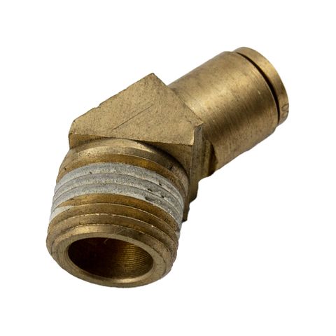 DMPL 3/8" - 1/2" NPT Male Connector 45 Elbow