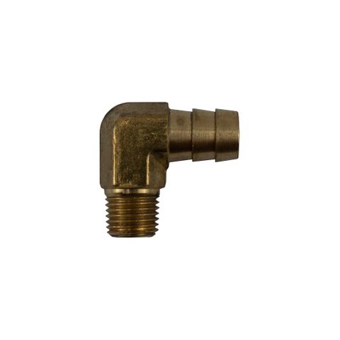 DPLMH 1/2" HT - 1/4" NPT Hose Barb Tail 90 Elbow