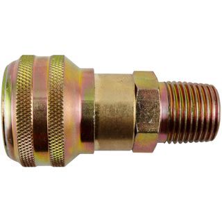 1/2" NPT - Self Sealed DAM Male Thread Air Brake Coupler