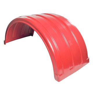 Plastic Standard Mud Guard 19.5 Duals - Red - PL10058-50