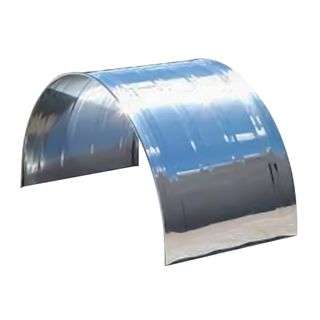 Stainless Steel Rod-Edge Ribbed Mud Guard - 255/70R 22.5