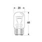 Wedge Base Bulb 12V 21/5W - W3x16d