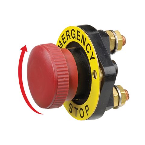 Narva Emergency Stop Switch with Rotating Release