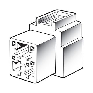 Narva 3 Way Male Quick Connector Housing (10 Pack)