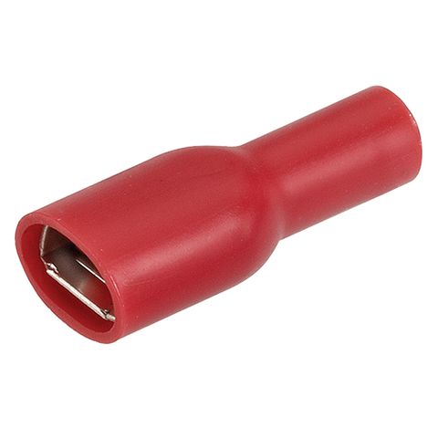 6.3x0.8mm Female Blade Terminal Red (10 Pack)